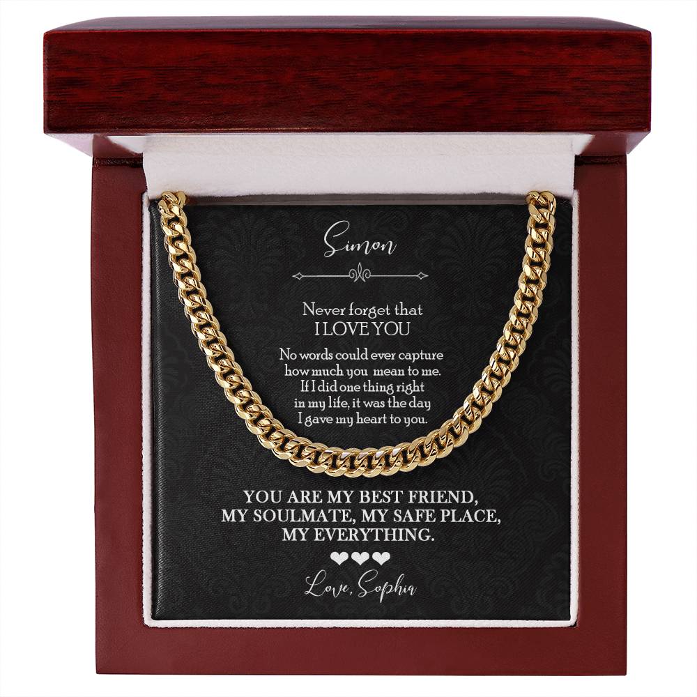 To My Husband Soulmate Necklace Gift - c548a25