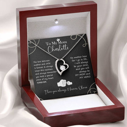 To My Mom - You Hold My Heart Forever Necklace Gift - c577a25