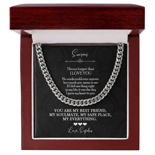 To My Husband Soulmate Necklace Gift - c548a25