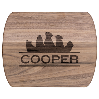 Custom Dog Silhouette Cutting Board with Name - c414a25
