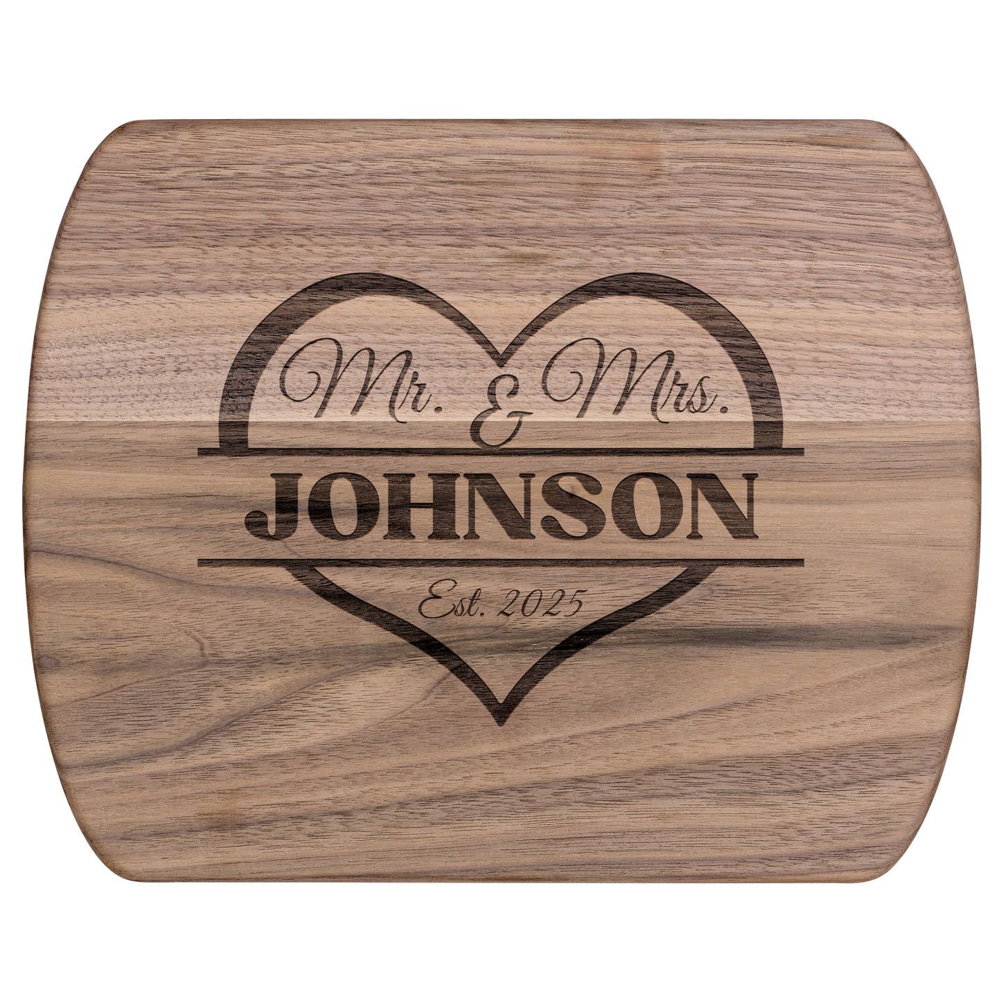 Mr & Mrs Custom Cutting Board - Wedding & Anniversary Gift - c422a25