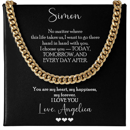 I Choose You Necklace Gift for Boyfriend - c550a25
