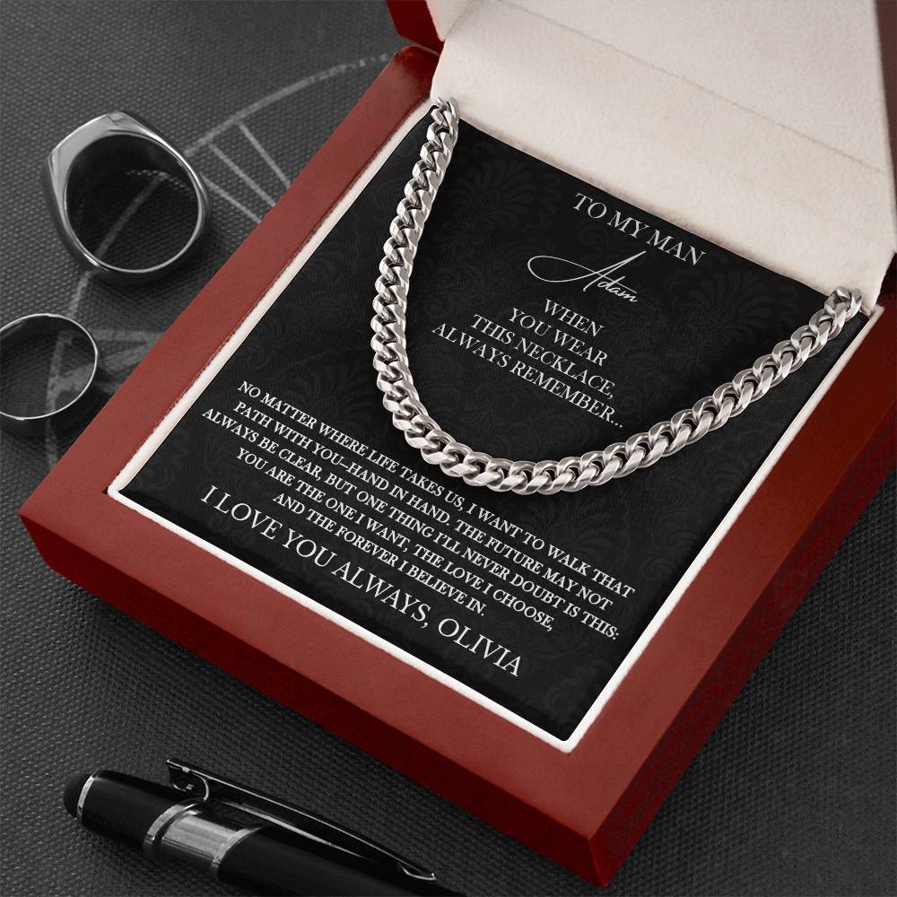 Always Remember - Personalized Husband Necklace Gift - c527a25