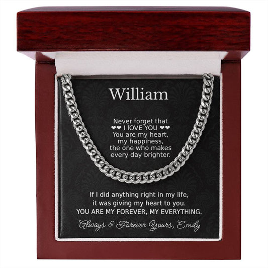 To My Husband Romantic Necklace Gift - c547a25