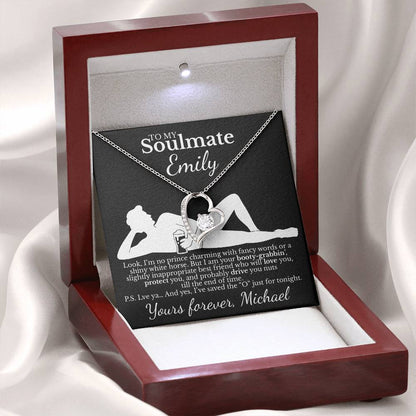 To My Soulmate - Necklace with Funny Romantic Message - c490a25