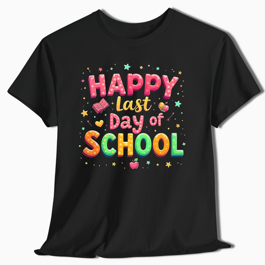 Happy Last Day of School Kindergarten Teacher T-Shirt - c343a25