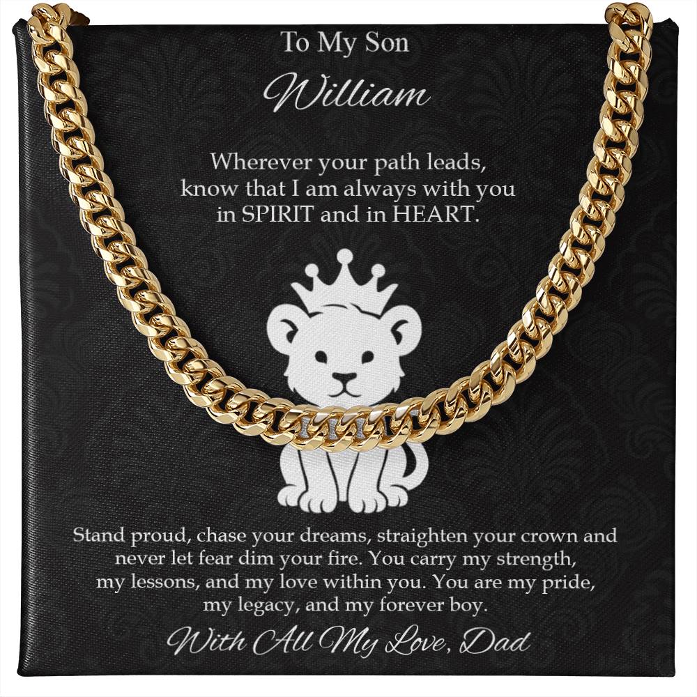 To My Son - You Are My Pride, My Legacy, My Forever Necklace - c582a25