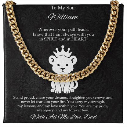 To My Son - You Are My Pride, My Legacy, My Forever Necklace - c582a25