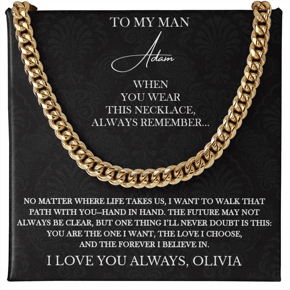 Always Remember - Personalized Husband Necklace Gift - c527a25