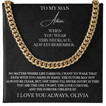 Always Remember - Personalized Husband Necklace Gift - c527a25