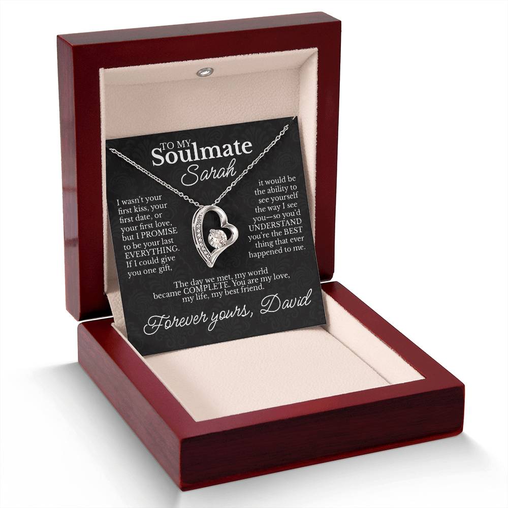 To My Soulmate - Necklace with Promise & Love Message - c479a25