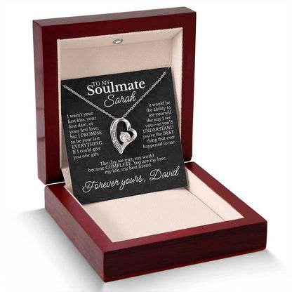 To My Soulmate - Necklace with Promise & Love Message - c479a25