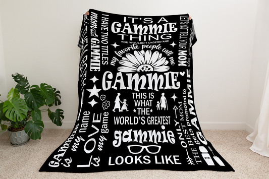 Gammie Quotes - Velveteen Plush Blanket - c163a25
