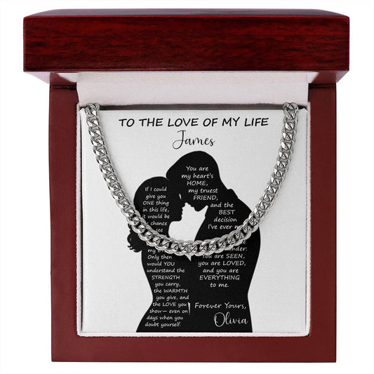 You Are Loved - Personalized Husband Necklace Gift - c528a25