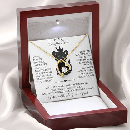 To My Daughter - Personalized Necklace Gift from Dad - c567a25