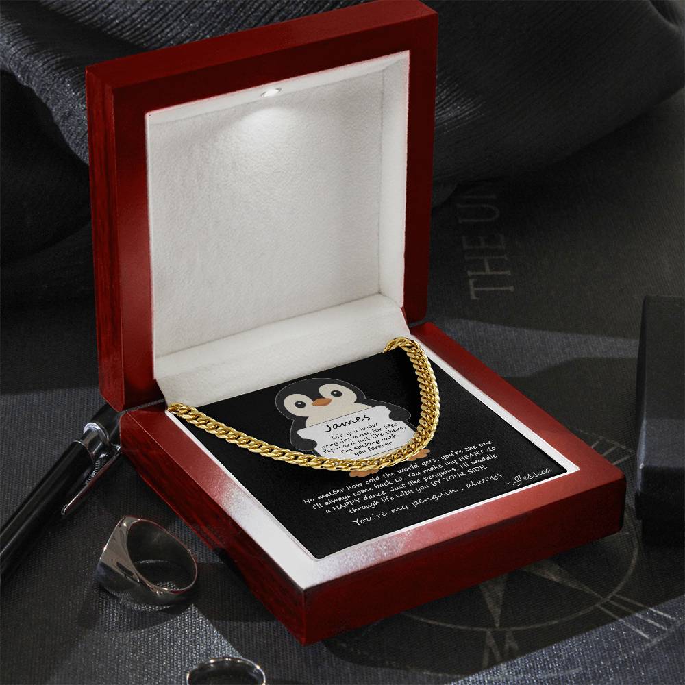 You're My Penguin - Personalized Husband Necklace Gift - c530a25