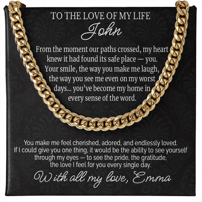 To the Love of My Life - Husband Necklace Gift - c502a25