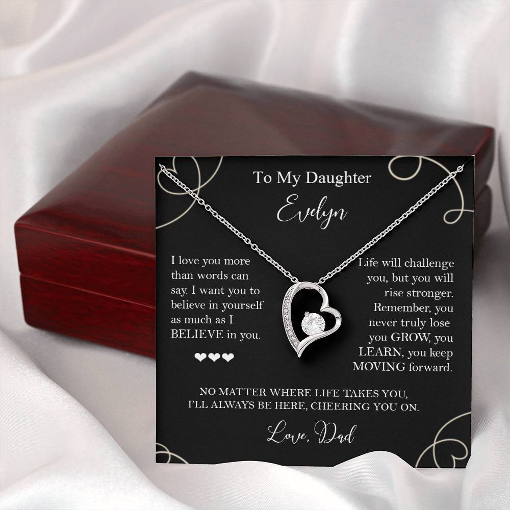 To My Daughter - I Believe in You Necklace Gift from Dad - c575a25