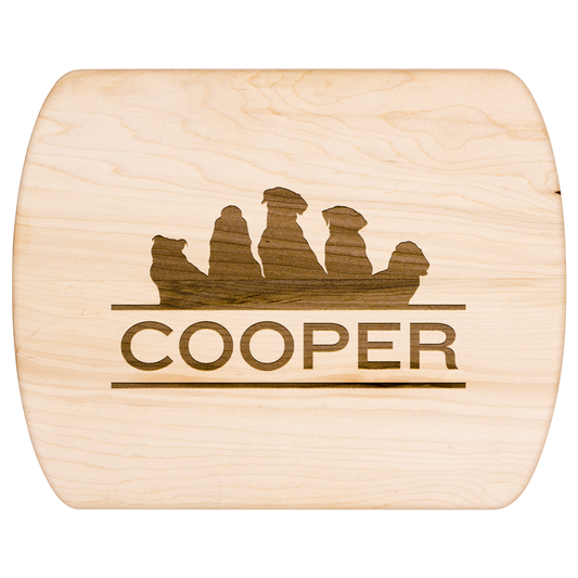 Custom Dog Silhouette Cutting Board with Name - c414a25