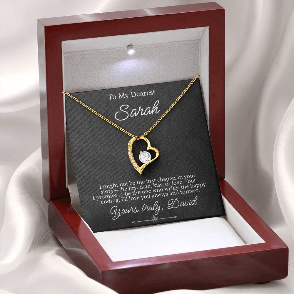 To My Dearest - Necklace with Happy Ending Love Story Message - c480a25