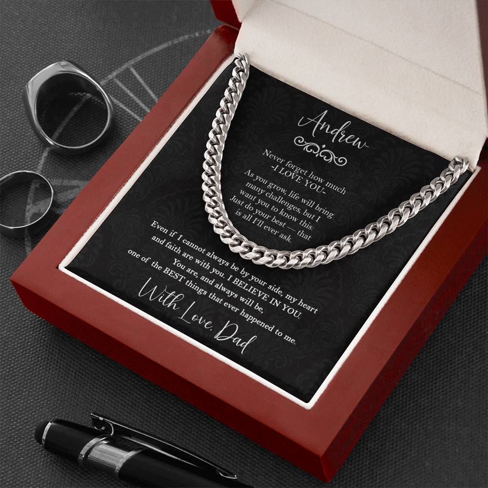 To My Son - Inspirational Gift from Dad with Custom Name - c554a25