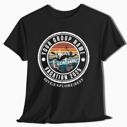 Personalized Scuba Diving Vacation Shirt - c380a25