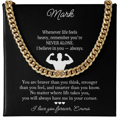 You’re Not Alone Necklace for Brother - c551a25