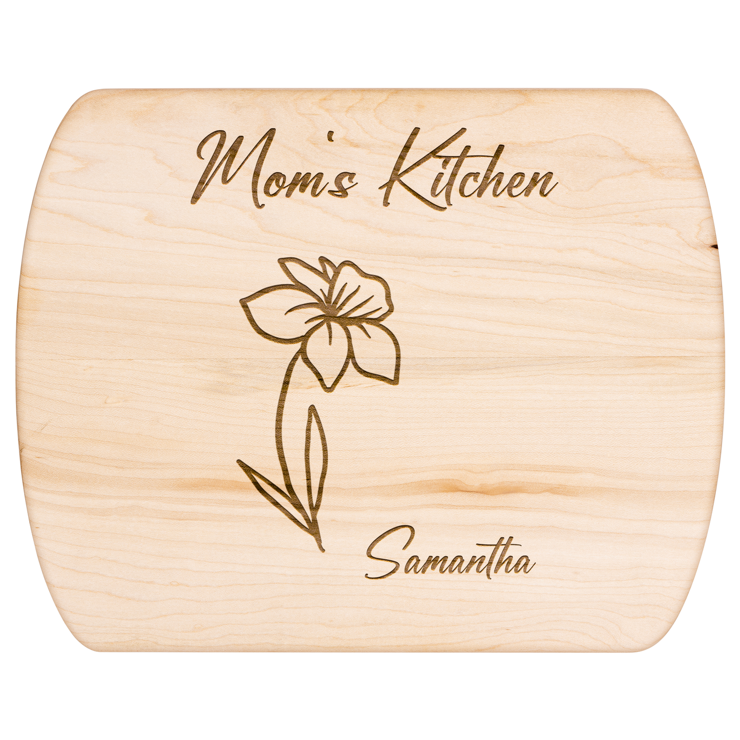 Custom Mom’s Kitchen Cutting Board with Kids' Names - c411a25