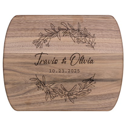 Custom Wedding Date & Name Engraved Cutting Board - c412a25