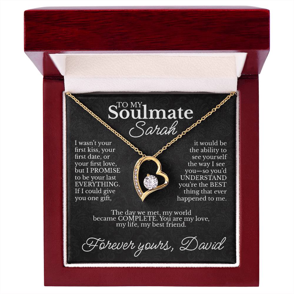 To My Soulmate - Necklace with Promise & Love Message - c479a25