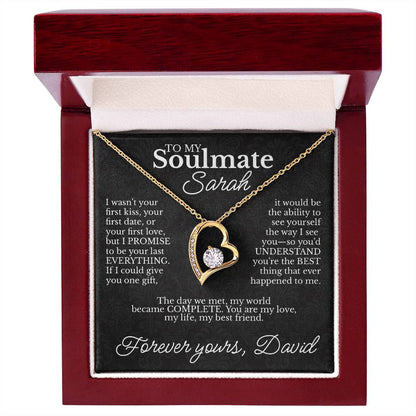 To My Soulmate - Necklace with Promise & Love Message - c479a25
