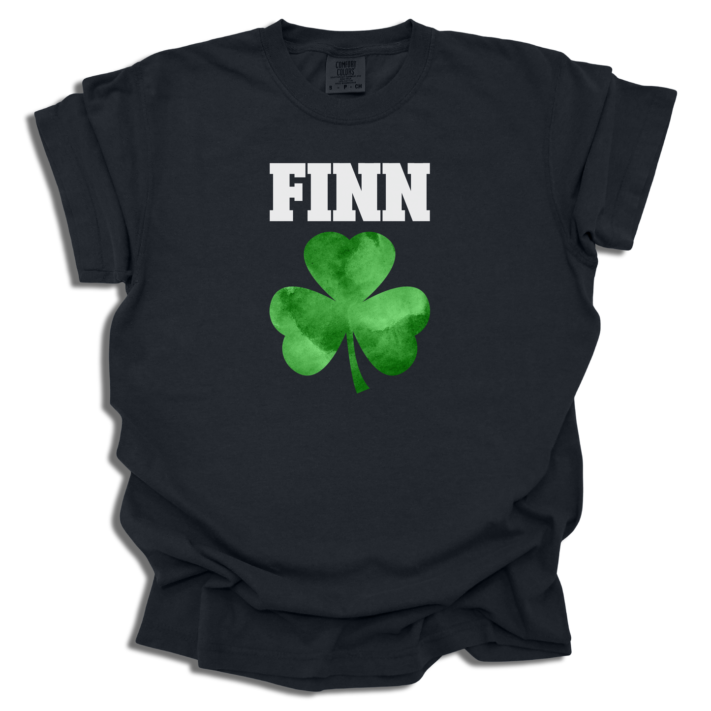Four Leaf Clover Retro Style With Custom Name - Saint Patrick's Day - Comfort Colors® T-Shirt - c120a25