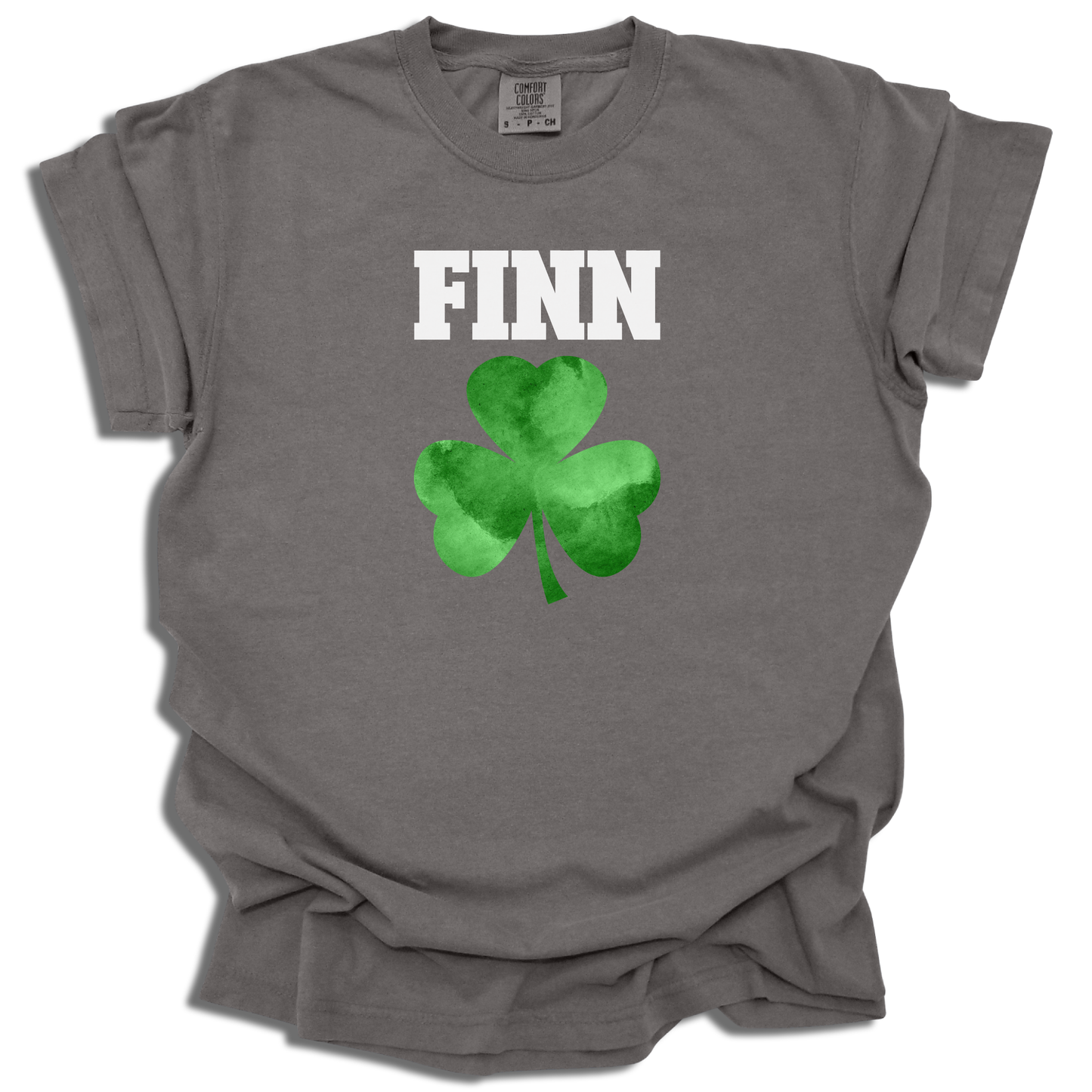 Four Leaf Clover Retro Style With Custom Name - Saint Patrick's Day - Comfort Colors® T-Shirt - c120a25