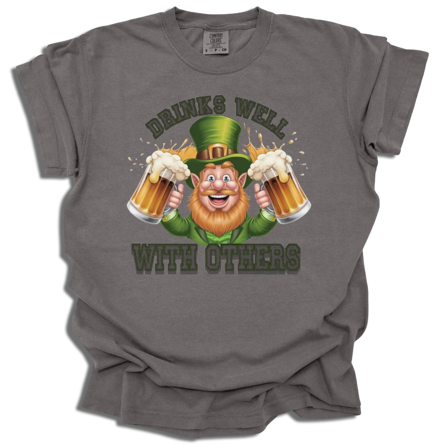 Drinks Well With Others - Saint Patrick's Day - Comfort Colors® T-Shirt - c124a25