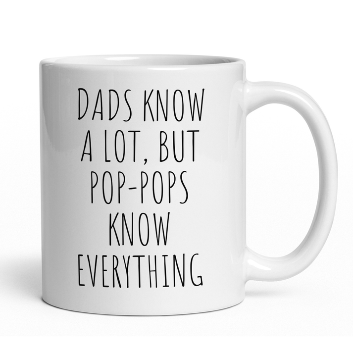 Custom Dads Know a Lot But Grandfathers Know Everything Coffee Mug