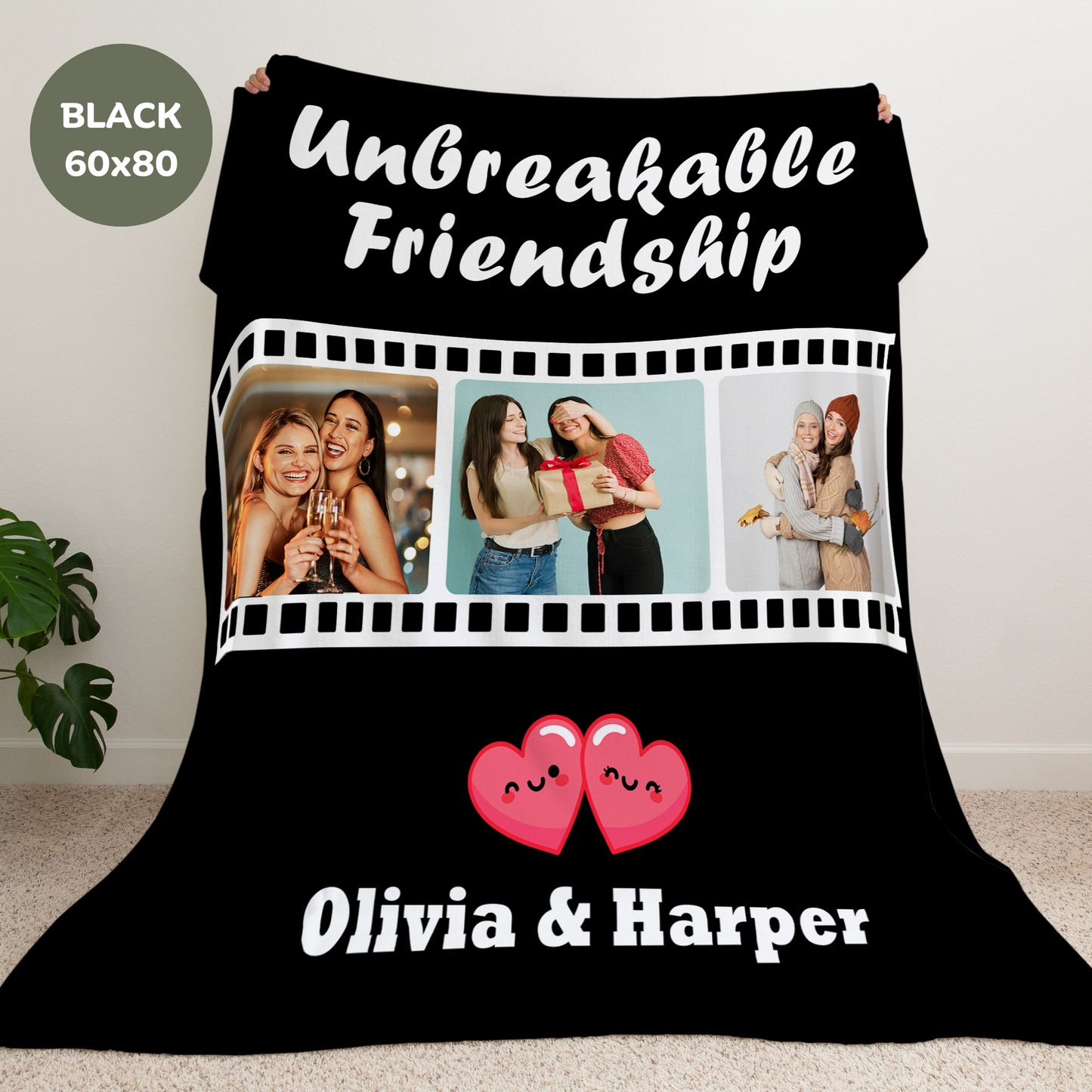 Custom Unbreakable Friendship Velveteen Blanket - c144a25