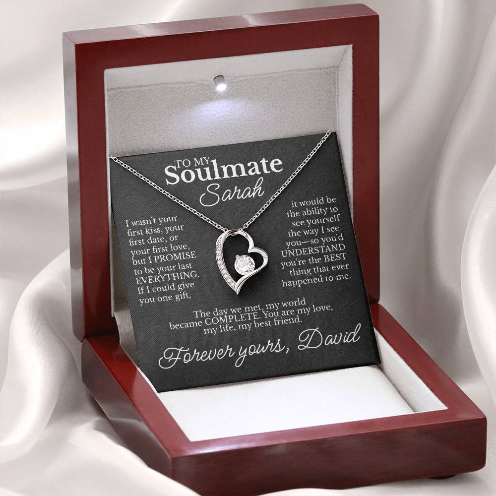 To My Soulmate - Necklace with Promise & Love Message - c479a25
