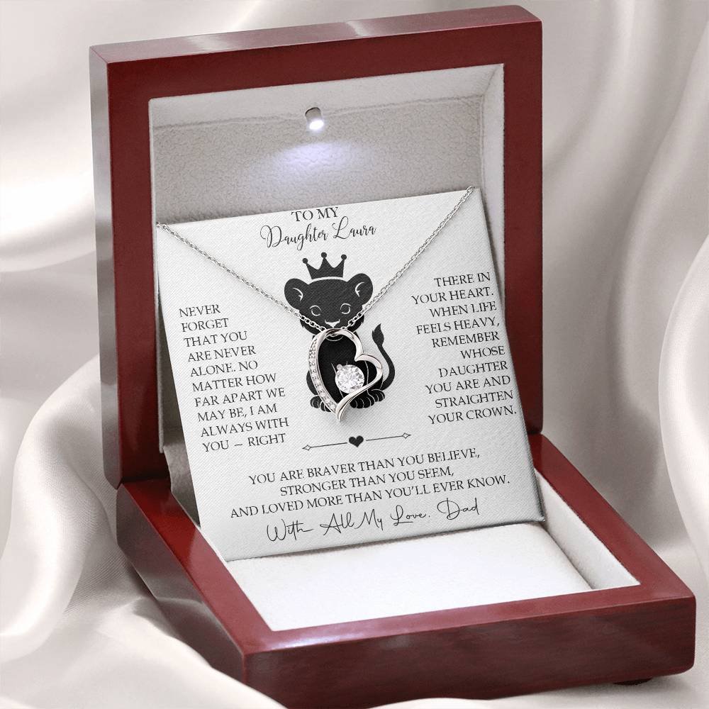 To My Daughter - Personalized Necklace Gift from Dad - c567a25