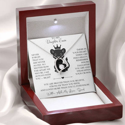 To My Daughter - Personalized Necklace Gift from Dad - c567a25