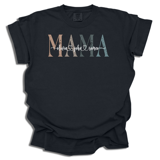Custom Mama T-Shirt | Personalized Kids Names Tee | Mother’s Day Gift - c181a25