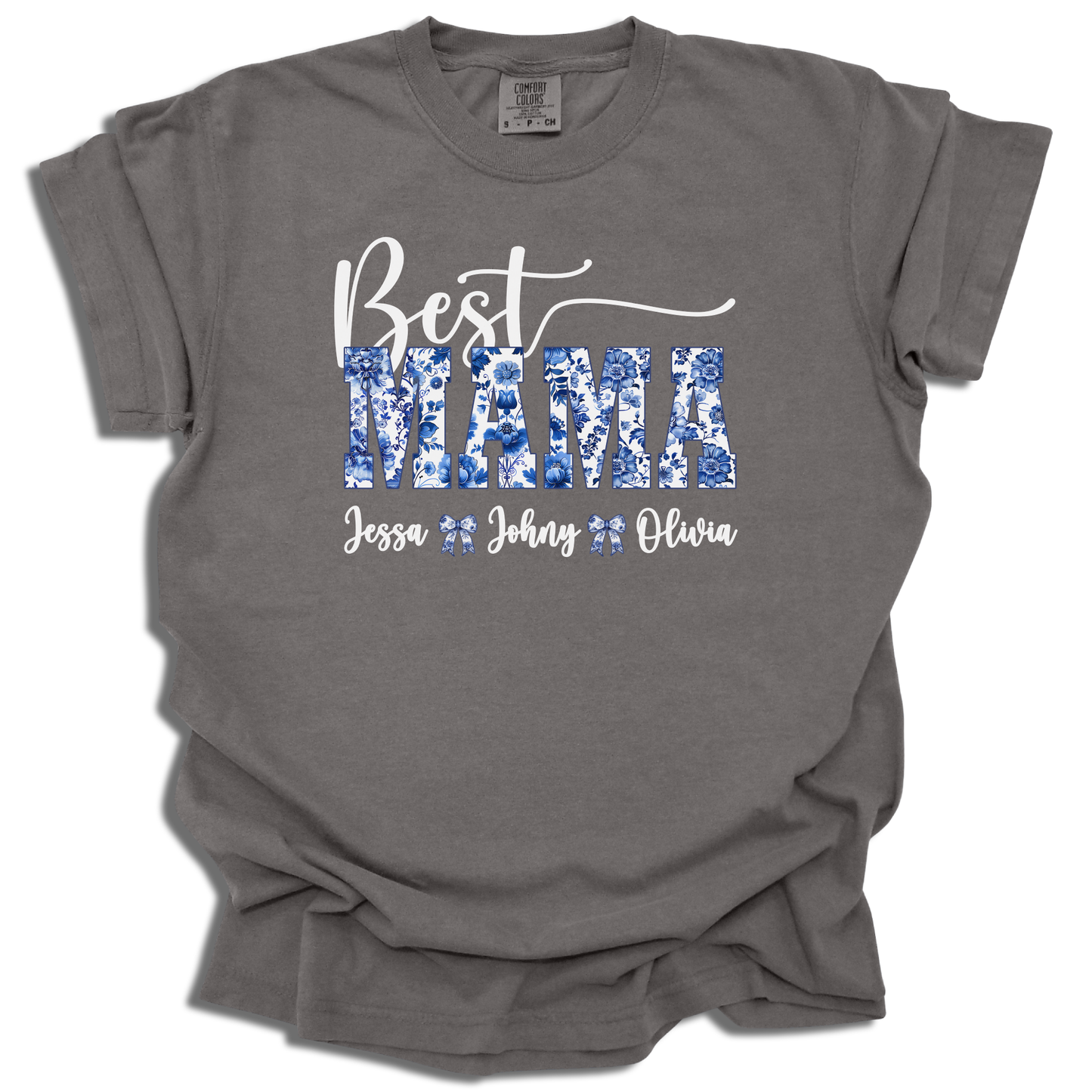 Customizable Best Mama T-Shirt | Add Names Personalized Gift | Mother’s Day Present - c189a25
