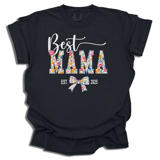 Customizable Best Mama T-Shirt | Est. Year Personalized Gift | Mother’s Day Present - c190a25