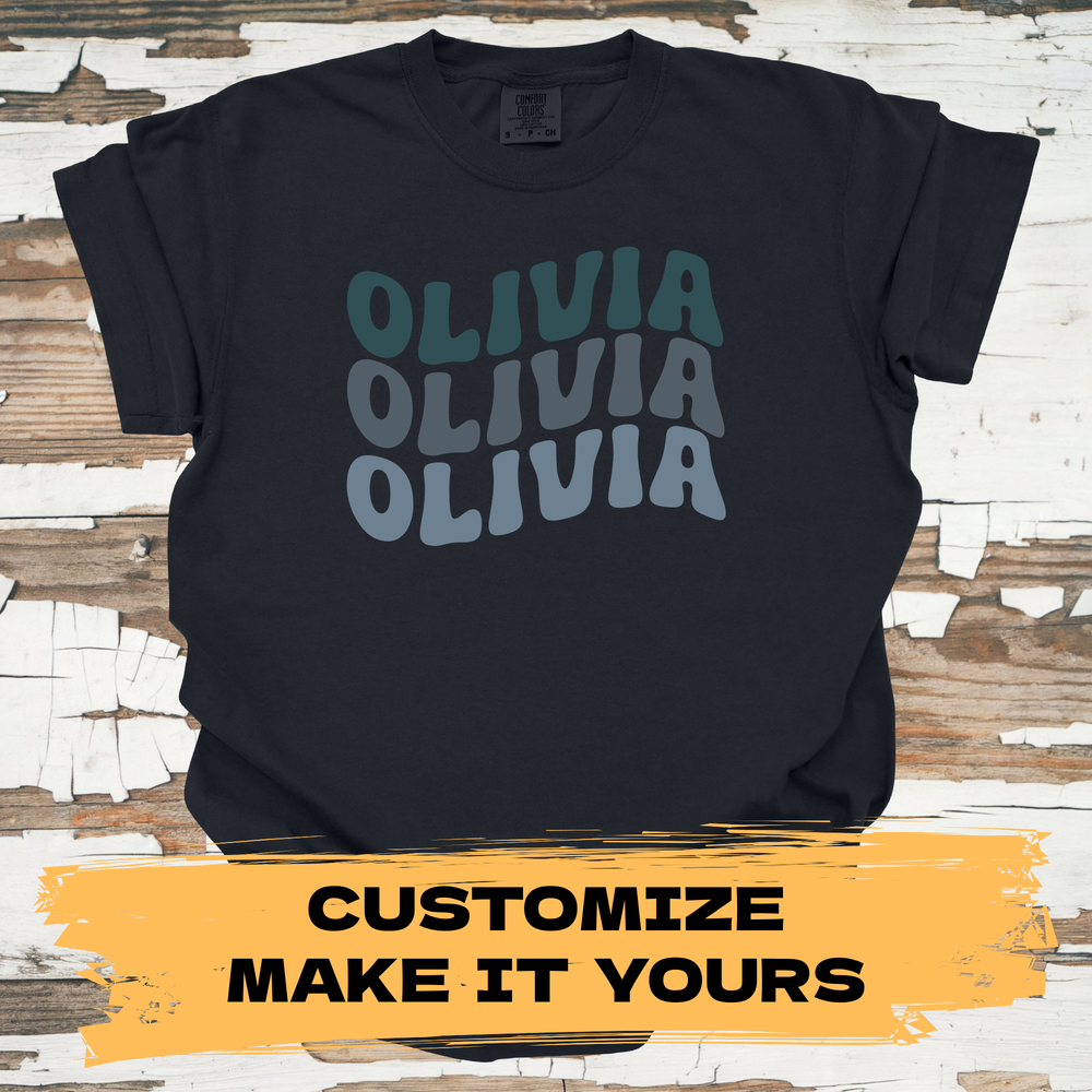 Customizable Name T-Shirt - Personalized Graphic Tee - Primary View