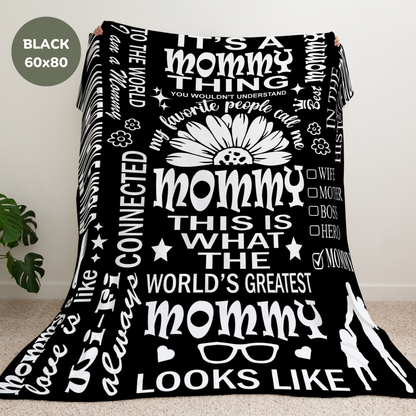 Mommy Quotes / Memes - Velveteen Throw Blanket - c19a25