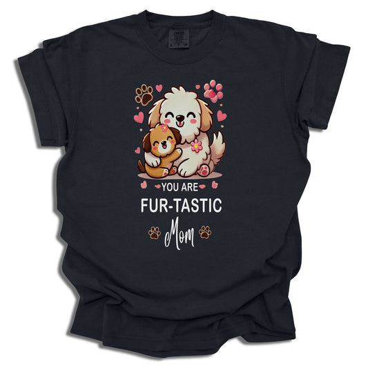 Fur-tastic Mom T-Shirt | Dog Mom Gift | Mother's Day | Comfort Colors® - c217a25