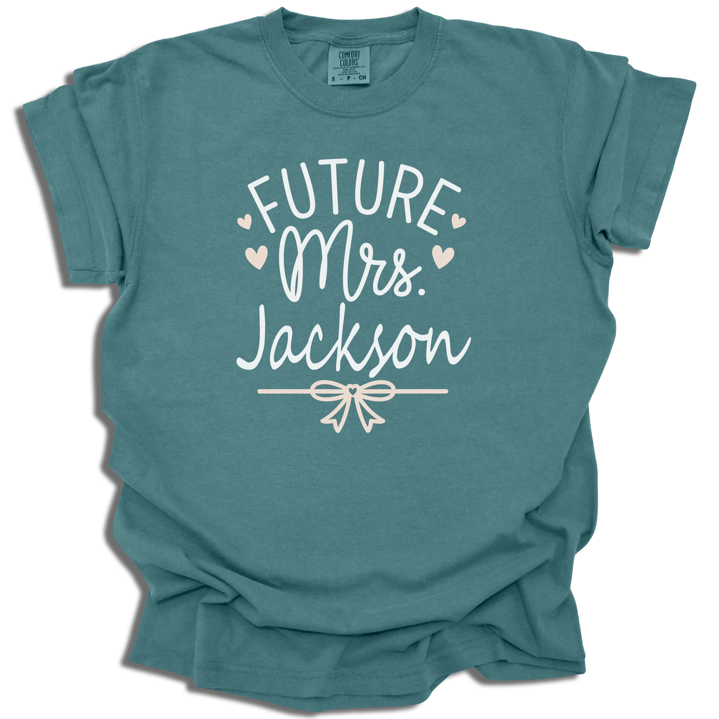 Custom Future Mrs. T-Shirt | Personalized Last Name Bridal Gift - c246a25