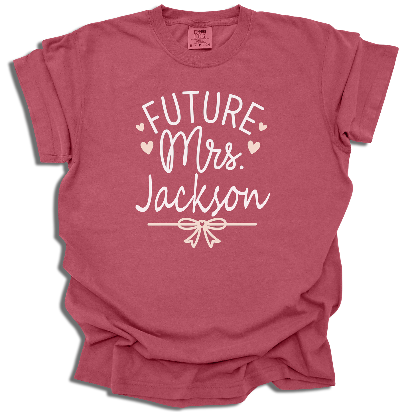 Custom Future Mrs. T-Shirt | Personalized Last Name Bridal Gift - c246a25