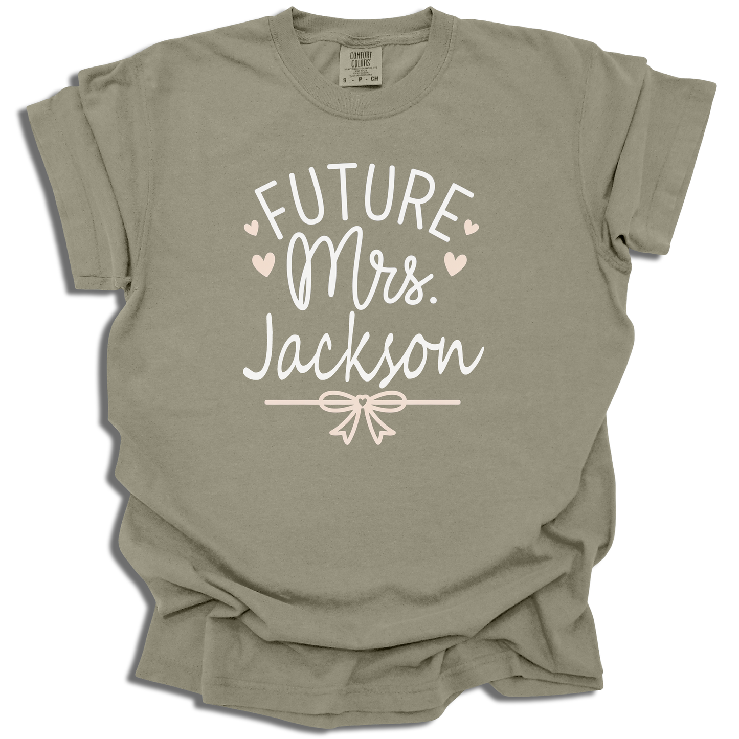 Custom Future Mrs. T-Shirt | Personalized Last Name Bridal Gift - c246a25