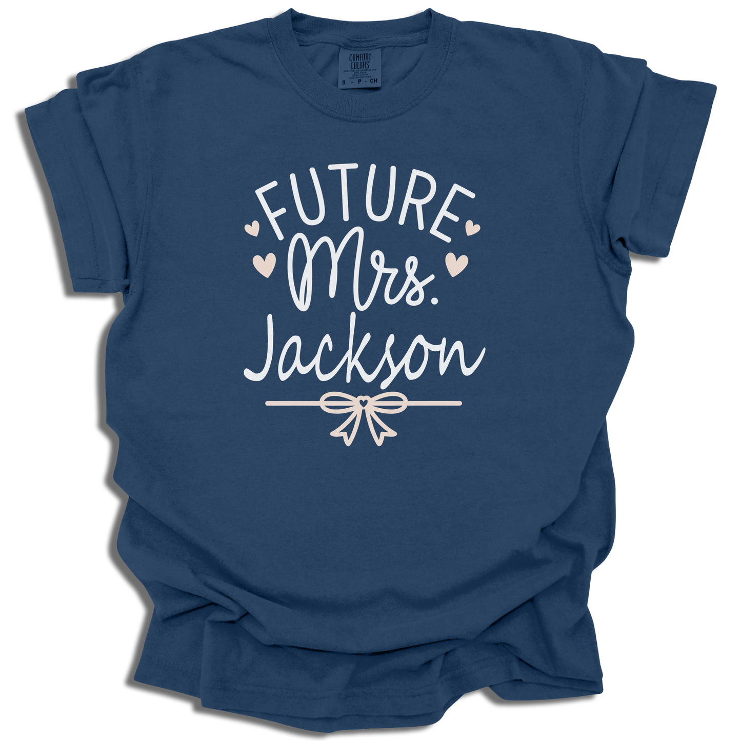 Custom Future Mrs. T-Shirt | Personalized Last Name Bridal Gift - c246a25