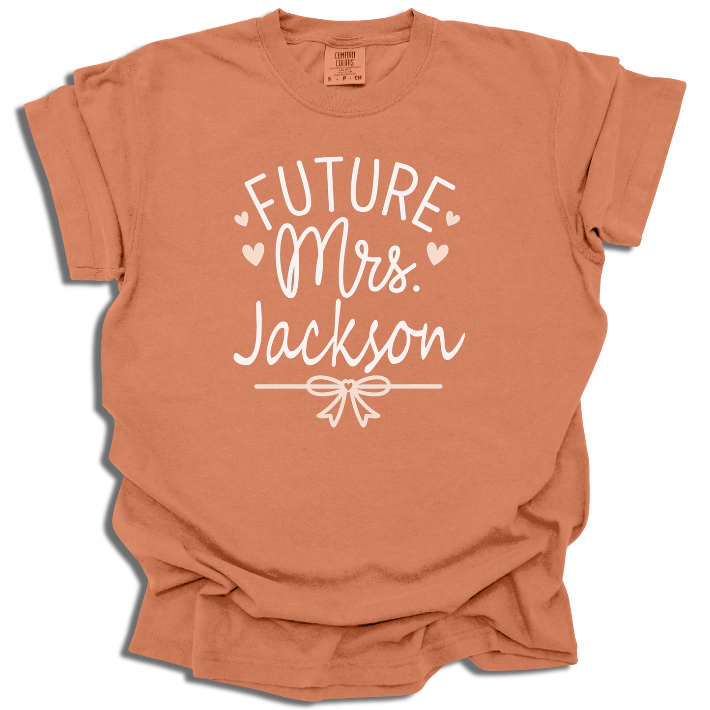 Custom Future Mrs. T-Shirt | Personalized Last Name Bridal Gift - c246a25